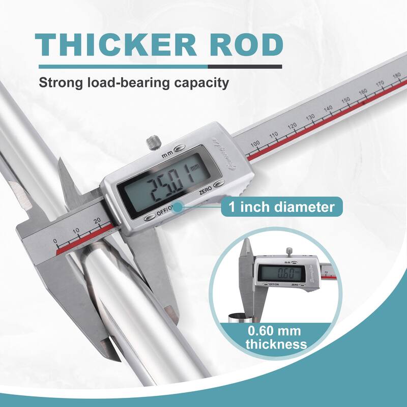 WOWOW Modern Stainless Steel L-Shaped Shower Curtain Rod