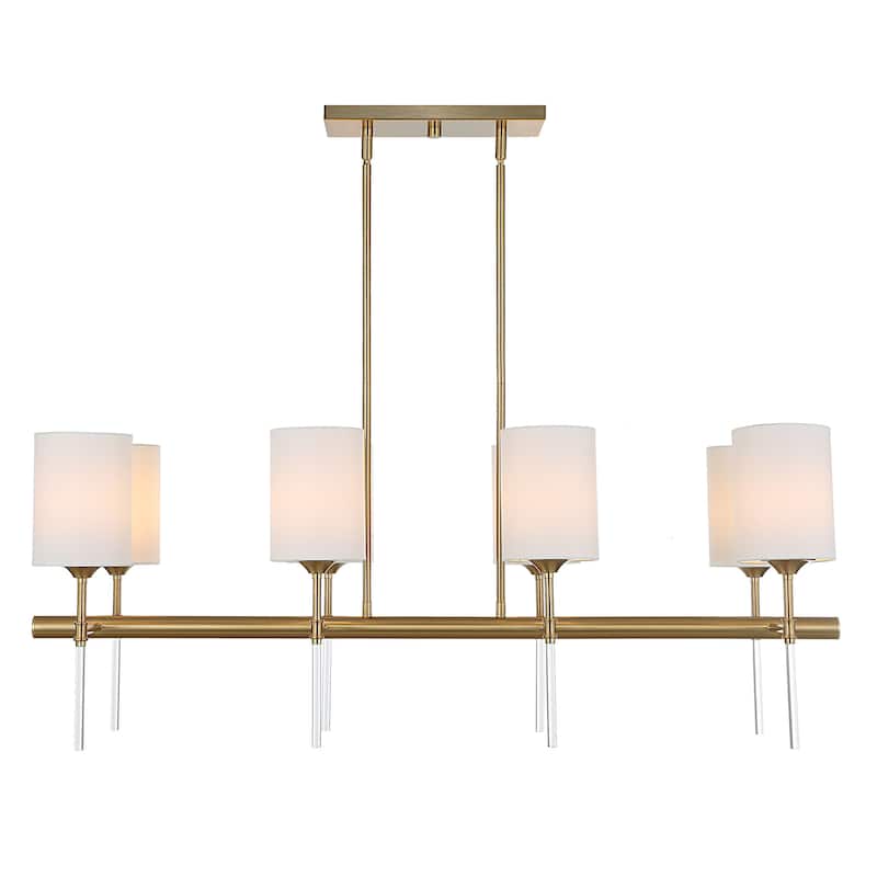 Uttermost 21388 Awyr 8 Light 44" Wide Linear Chandelier - Multi-Colored