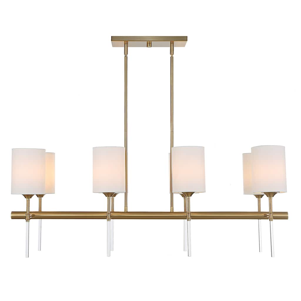 Uttermost 21388 Awyr 8 Light 44" Wide Linear Chandelier