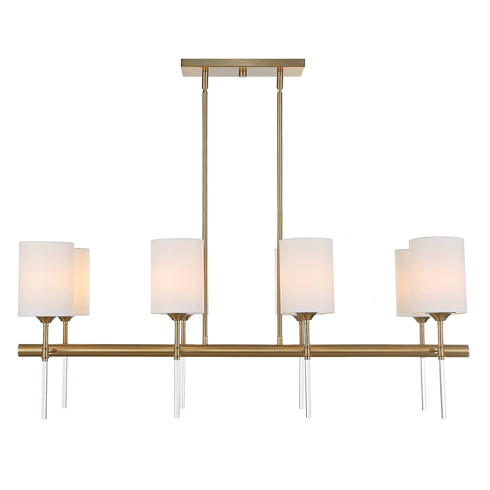 Uttermost 21388 Awyr 8 Light 44" Wide Linear Chandelier - Multi-Colored