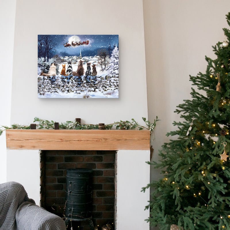 Christmas Cats by The Macneil Studio Canvas Art Print