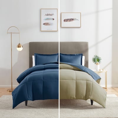 Nestl All Season Down Alternative Reversible Comforter Set