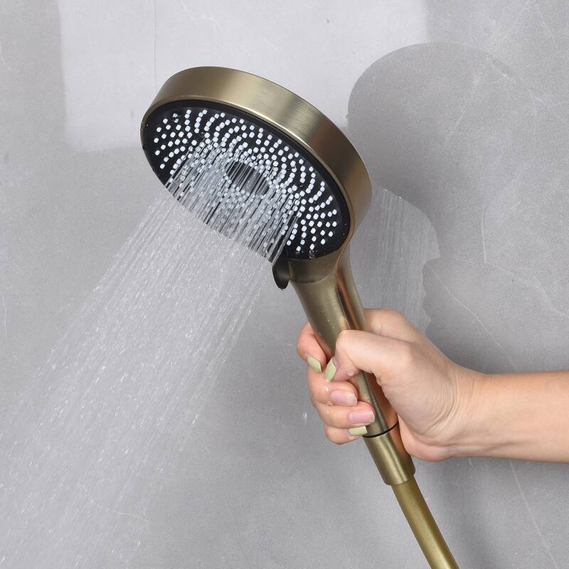 Wall-Mounted Complete Shower System with Rough In-Valve