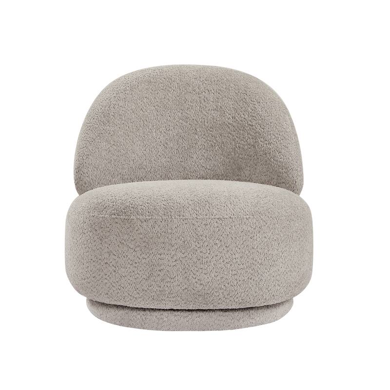 Fabric Swivel Chair with Metal Frame