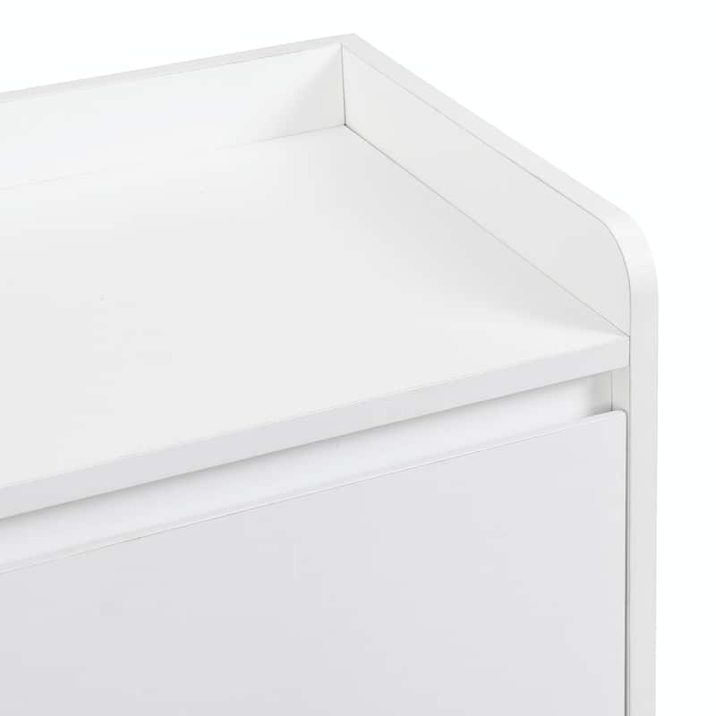 Sleek Contemporary Shoe Cabinet: Adjustable Shelves, Minimalist Home Organizer