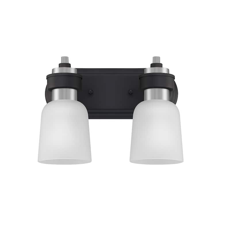 Conrad 2-Light Bathroom Vanity Light in Brushed Nickel - Brushed Nickel