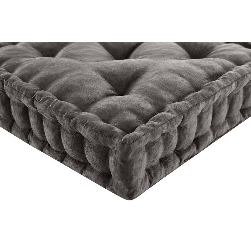 Intelligent Design Azza Poly Chenille Square Floor Pillow Cushion