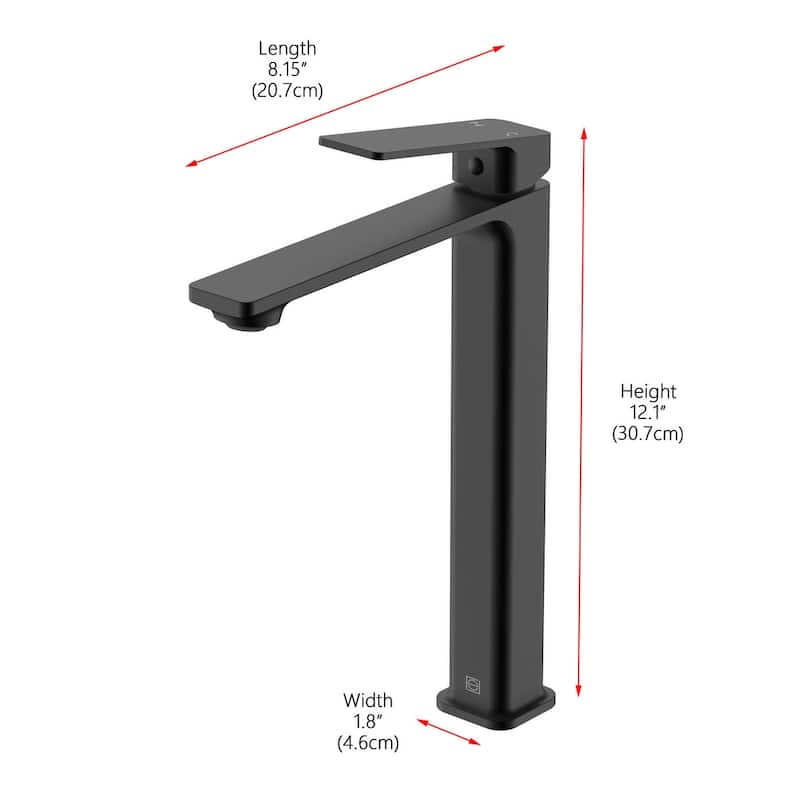 Elegant Lighting FAV-1005 Lena 1.5 GPM Vessel Single Hole Bathroom