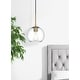 preview thumbnail 9 of 9, Elegant Lighting Baxter Single Light 8" Wide Mini Pendant with Clear
