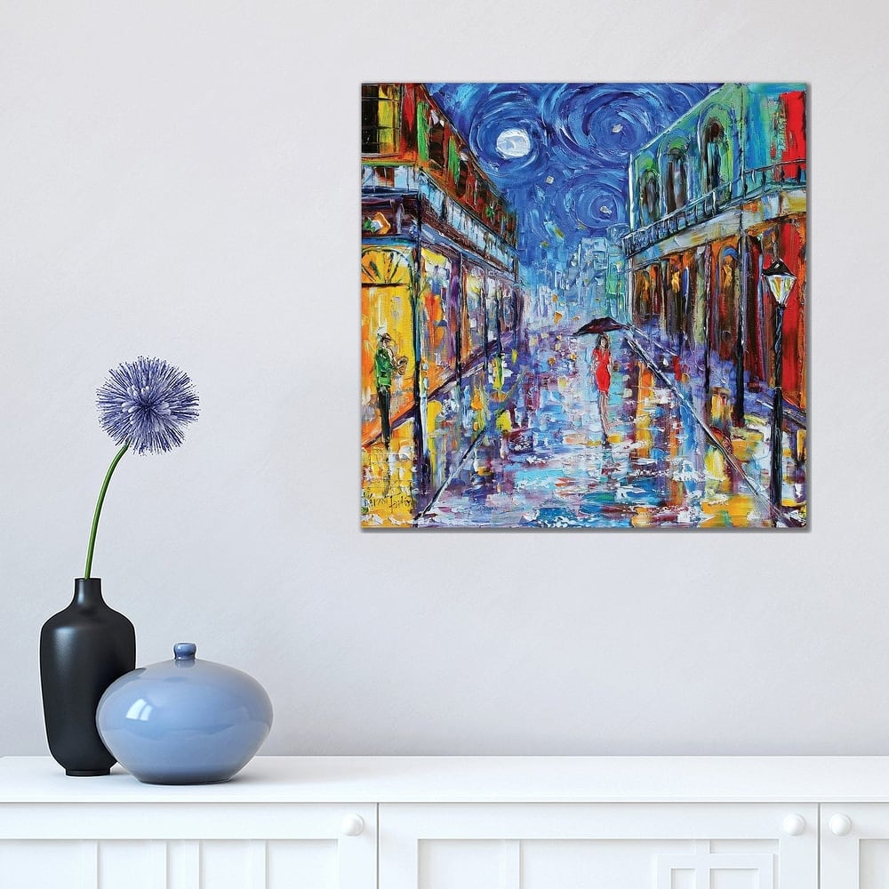 iCanvas "New Orleans French Quarter Moon" by Karen Tarlton Canvas Print