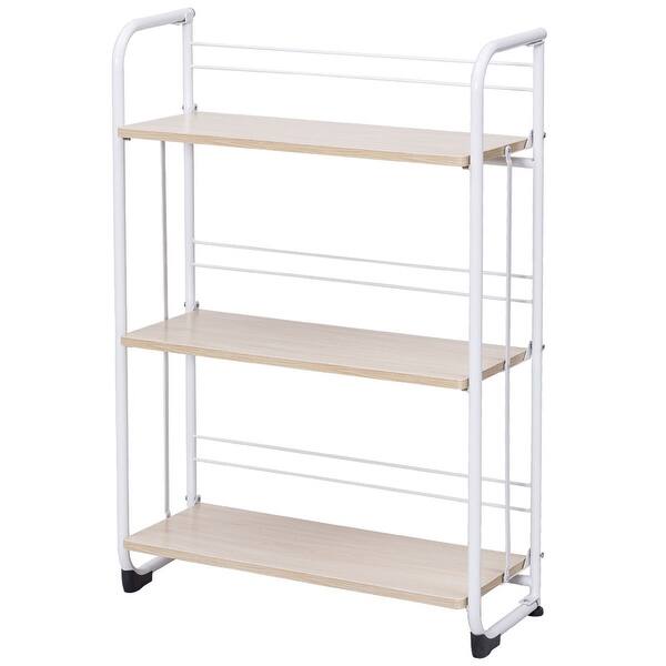 Shop Gymax Folding 3 Tier Shelves Organization Storage Utility