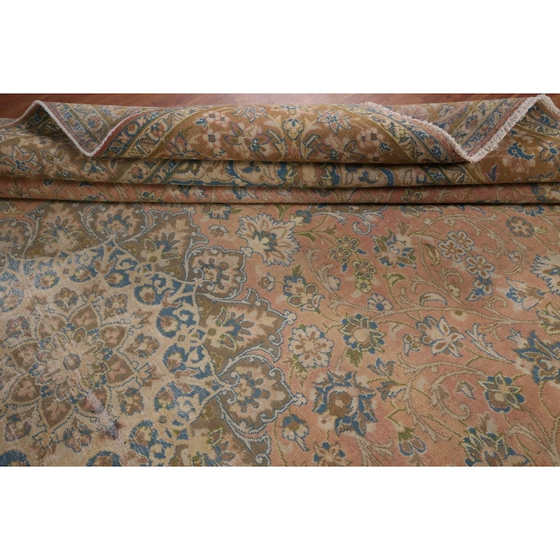 Najafabad Vintage Persian Area Rug Handmade Wool Carpet - 9'6" x 12'11"
