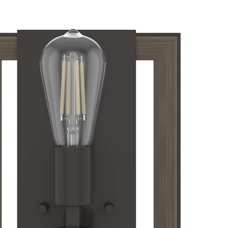 Hunter Woodburn Wall Sconce - Hallway, Bedroom, Artwork - Industrial, Rustic, Transitional - Damp Rated!