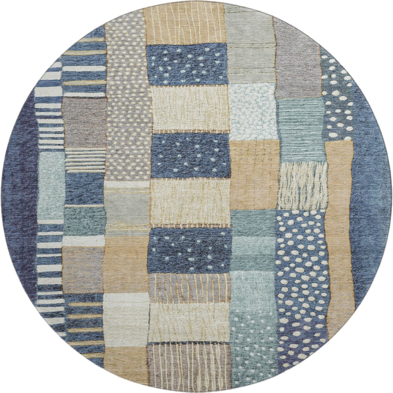 Premium Washable Super Soft Modern Patchwork Mayfield Rug