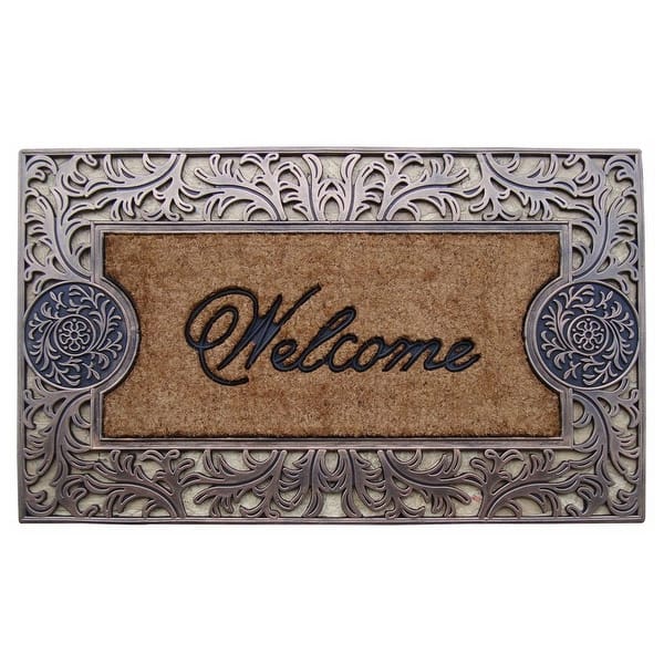 slide 2 of 22, A1HC Natural Coir and Rubber doormat 23"X38"