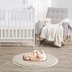 preview thumbnail 2 of 2, Boho Bohemian Boy Girl Baby Tummy Time Playmat - Solid Taupe Beige Ivory Cream Off White Linen Farmhouse Shabby Chic Neutral
