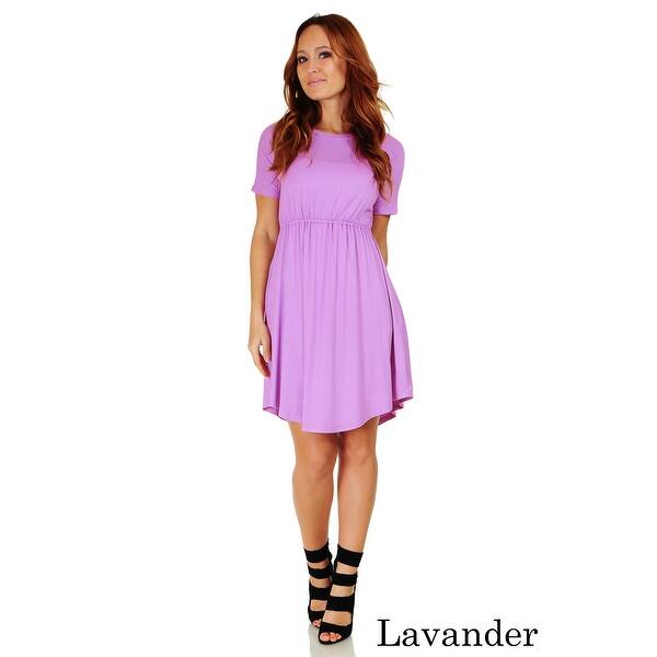 Shop Simply Ravishing Women S Short Sleeve Casual Knee Length