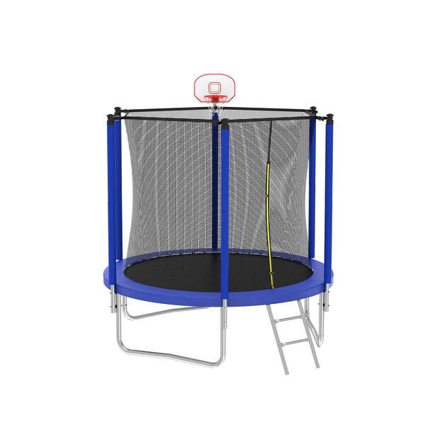 slide 2 of 9, Spacious Design Trampoline Solid Base Structure, Safety Pad For Kid Kids