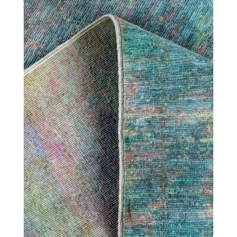 Vibrance, One-of-a-Kind Hand-Knotted Runner Rug - Multi, 3' 1" x 10' 7" - 3' 1" x 10' 7"