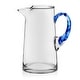 preview thumbnail 3 of 1, Libbey Cabos Blue-Handled Glass Pitcher, 90-ounce - Set of 1