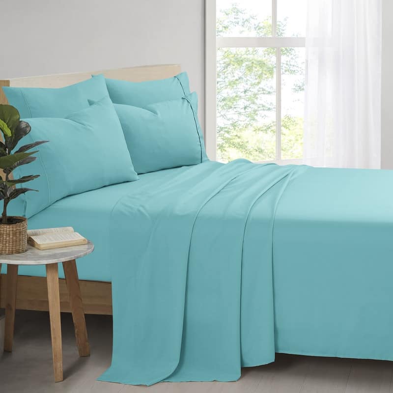 Swift Home Breathable and Durable Poly Bamboo 6-Piece Bed Sheet Set
