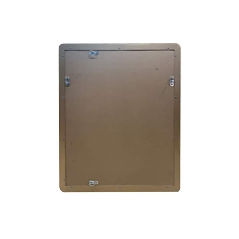 Rectangular Metal Frame Bathroom Vanity Mirror in Brushed Gold - 23.5 in.
