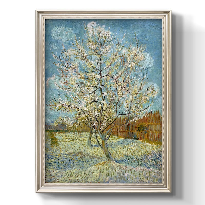  The Pink Peach Tree Premium Framed Canvas- Ready to Hang