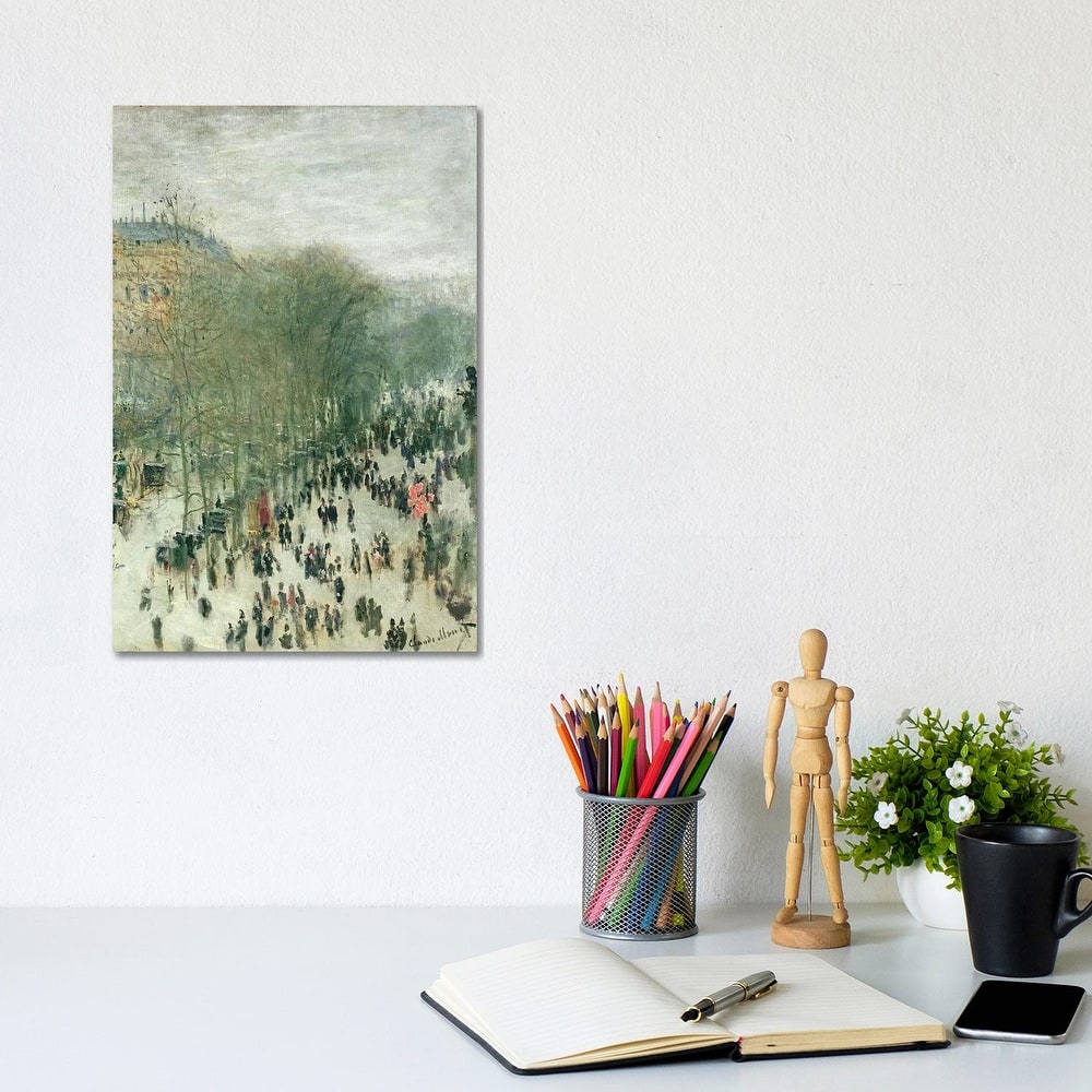 iCanvas "Boulevard des Capucines, 1873-4 " by Claude Monet Canvas Print