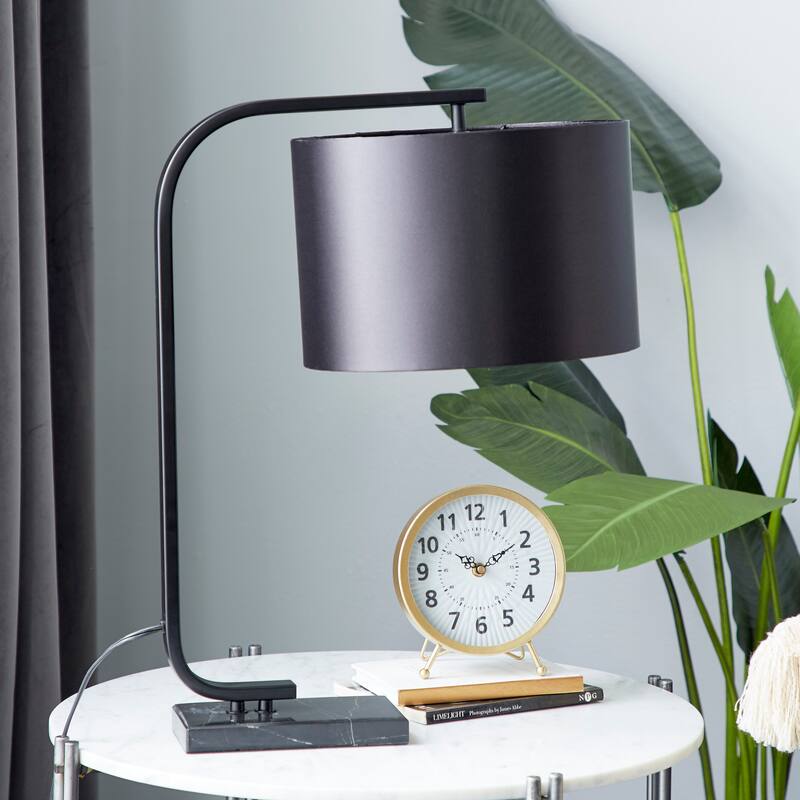 Black Metal Room Desk Lamp - 12 x 18 x 22