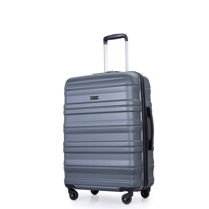3 Piece PC Expandable Luggage Sets, Modern Lightweight Durable Suitcase with TSA Lock, Two Hooks and Spinner Wheels