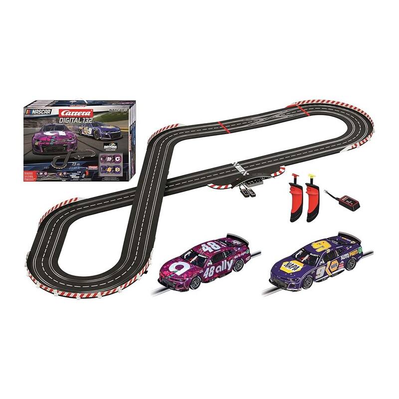 Kid's Digital 132 NASCAR Daytona Challenge Slot Car Racing Track Set