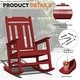 preview thumbnail 135 of 174, Outdoor Patio HDPE Rocking Chiar, Extra Wide Seat & Backrest