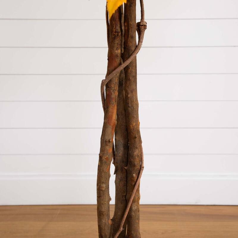 Potted Deluxe Maple Artificial Tree - 6' - Orange