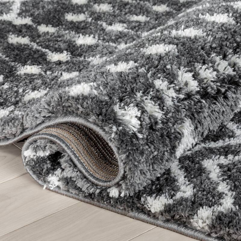 Well Woven Celeste Coimbra Moroccan Diamond Pattern Area Rug