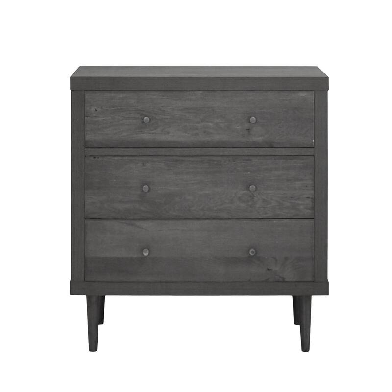Wardrobe 3 Drawer Dresser Grey Entrance Cabinet for Bedroom, Hallway