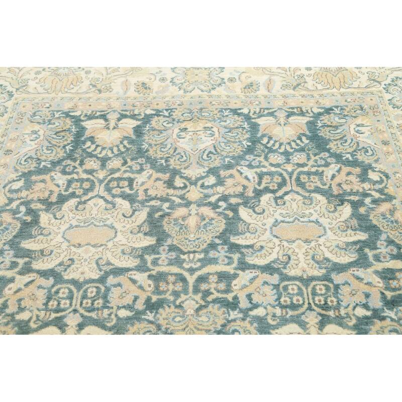 Vegetable Dye Traditional Floral Ziegler Wool Area Rug Hand-knotted - 6'7" x 9'0"