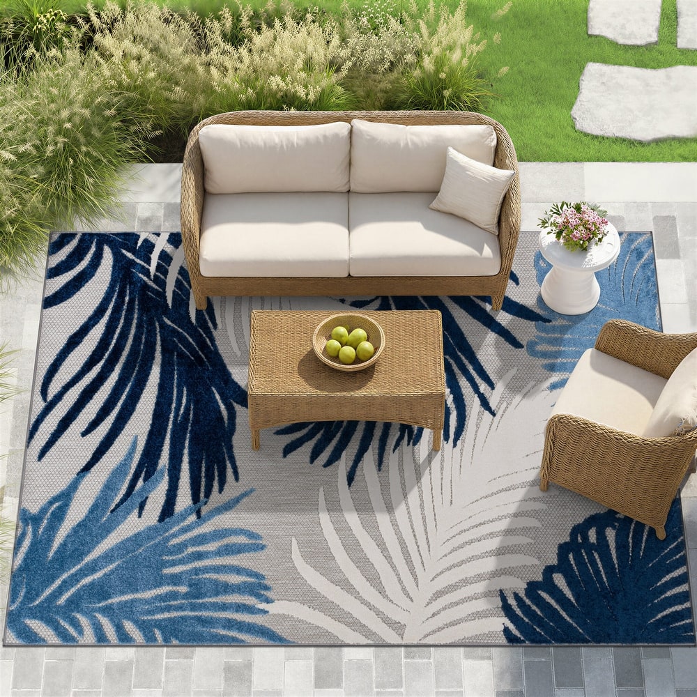 Marbella Contemporary Boho Indoor/Outdoor Area Rug