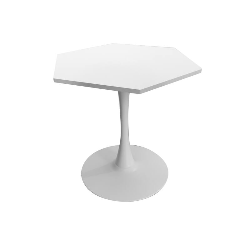 Modern Hexagonal Coffee Table with MDF Table Top,Metal Base - Overstock ...