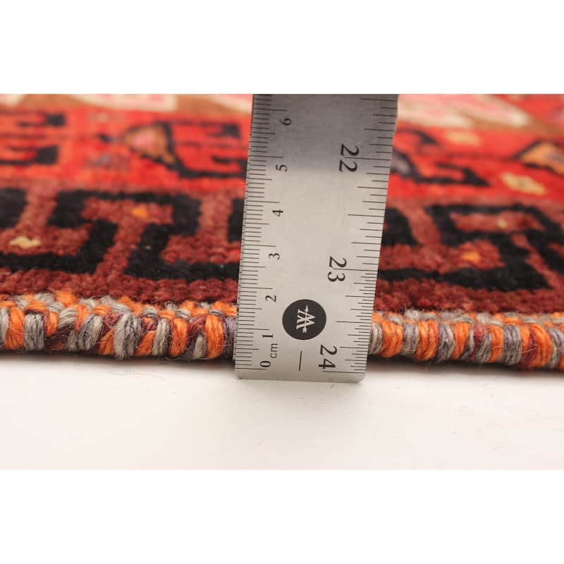 ECARPETGALLERY Hand-knotted Melis Vintage Red Wool Rug - 4'10 x 5'11