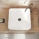 preview thumbnail 4 of 9, Alula Bench Mount Ceramic Square Vessel Bathroom Sink