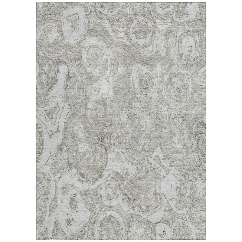 HomeRoots Abstract Transitional Rectangle Outdoor Rug