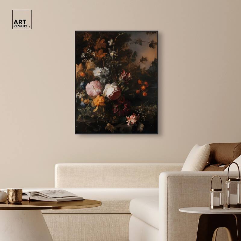 Shadowed Petal Secrets I Canvas by Art Remedy