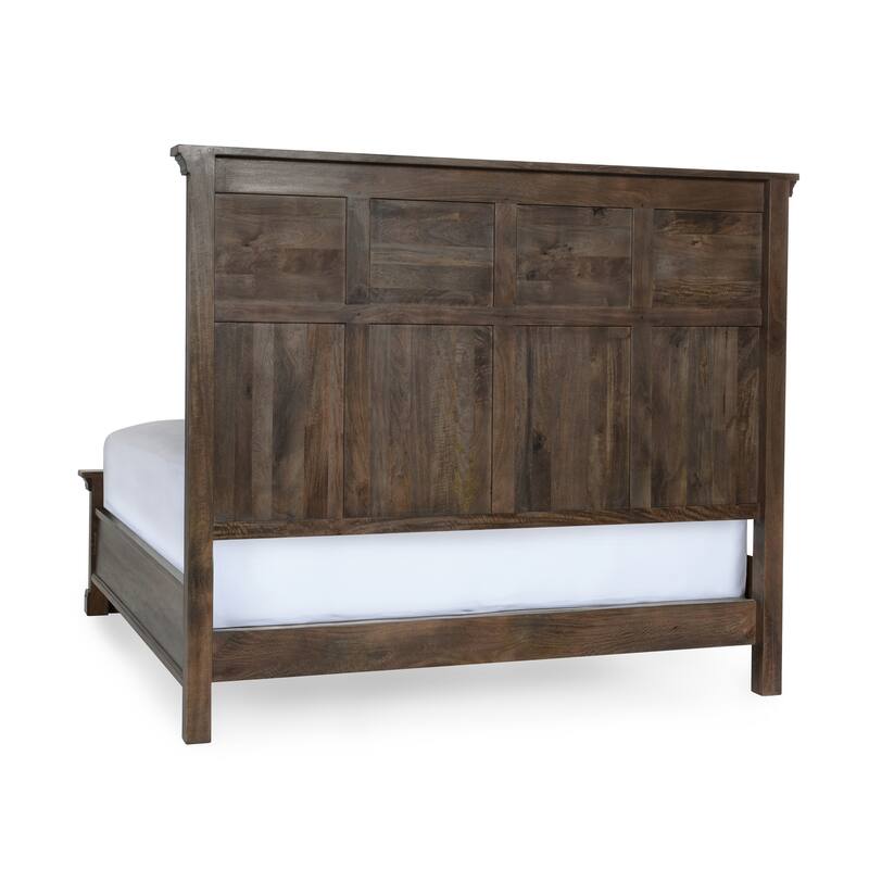 Classic Home Adelaide Mango Wood Bed in Cocoa Brown