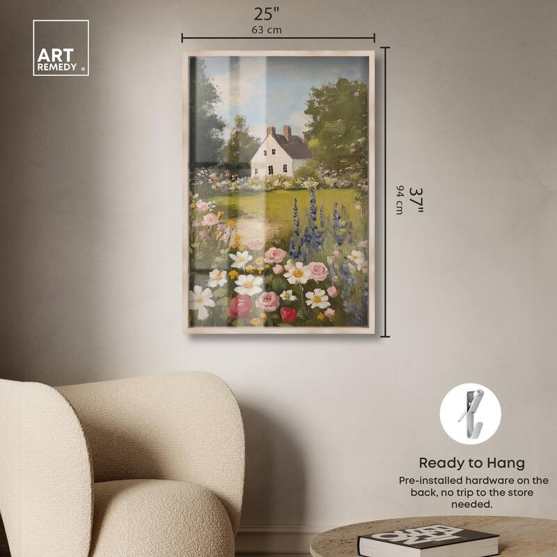 Floral Farmhouse I Shadowbox by Art Remedy