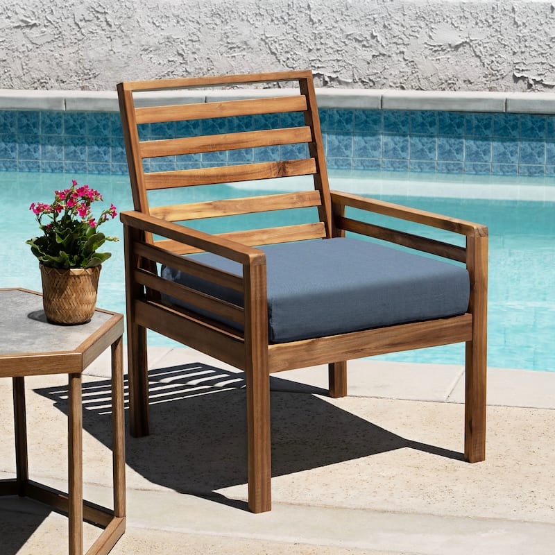 Outdoor Premium Dining Seat Cushion (2-Pack) - 20" wide x 20" deep x 4" thick