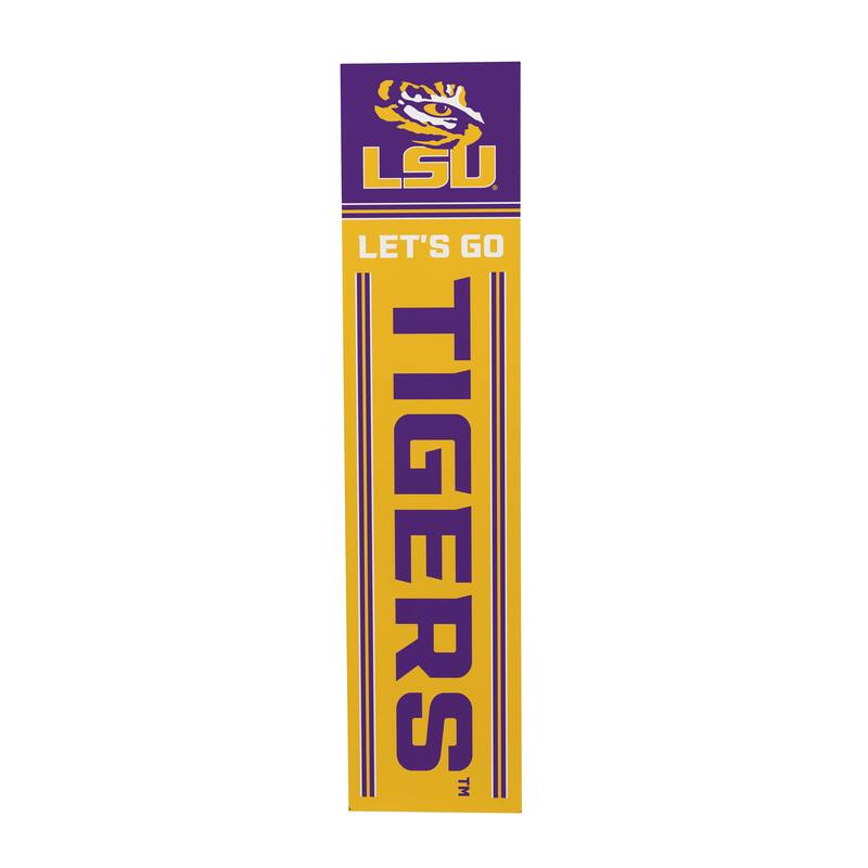 47" Double Sided Seasonal Porch Leaner, Louisiana State University - 47" x 11.25"