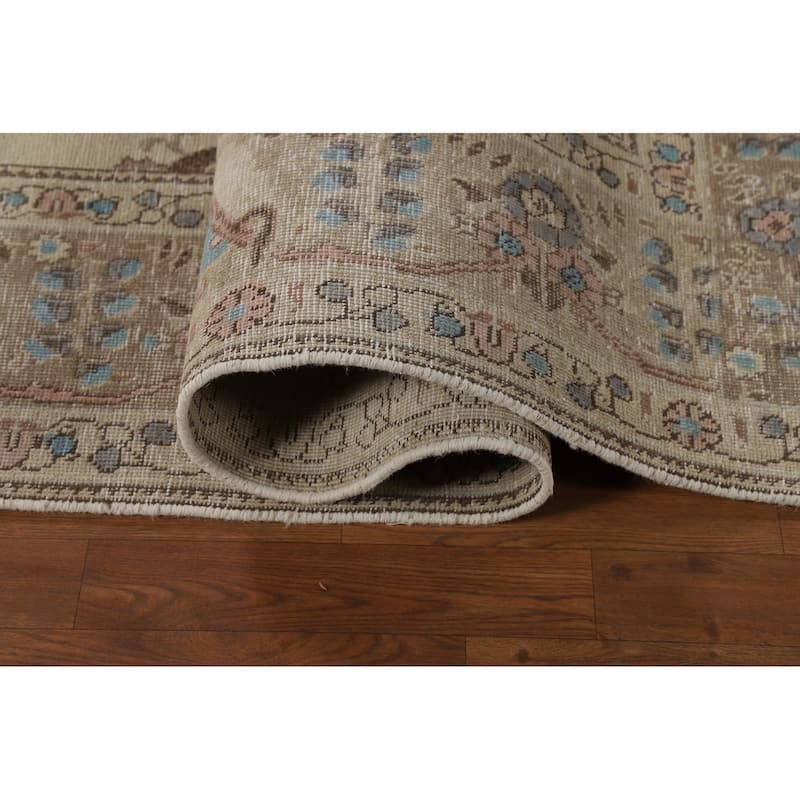 Medallion Tabriz Persian Area Rug Floral Handmade Wool Carpet - 8'0"x 11'3"