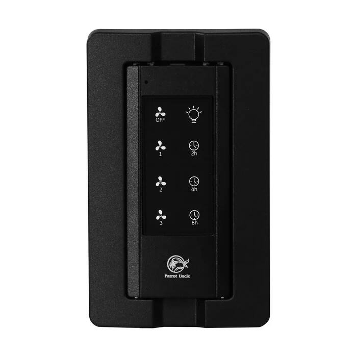 Black 3-Speed Ceiling Fan Remote Control