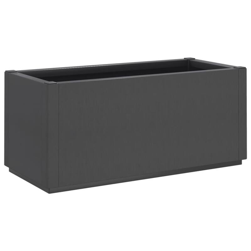 vidaXL Garden Planter White Polypropylene Medium Durable Planter - 14.2 x 31.5 x 13.8