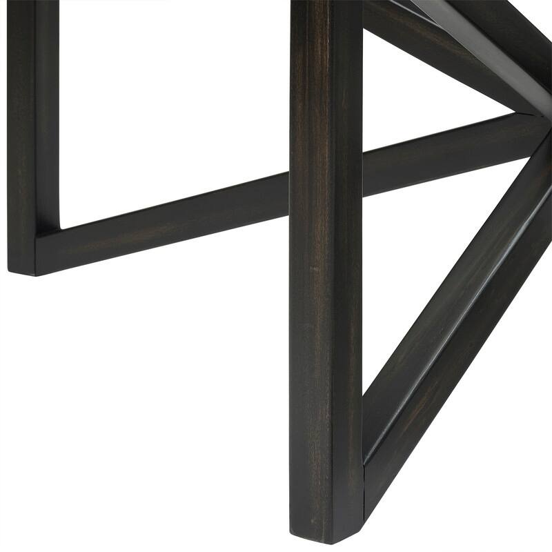 Oval Coffee Table with Tempered Glass Top